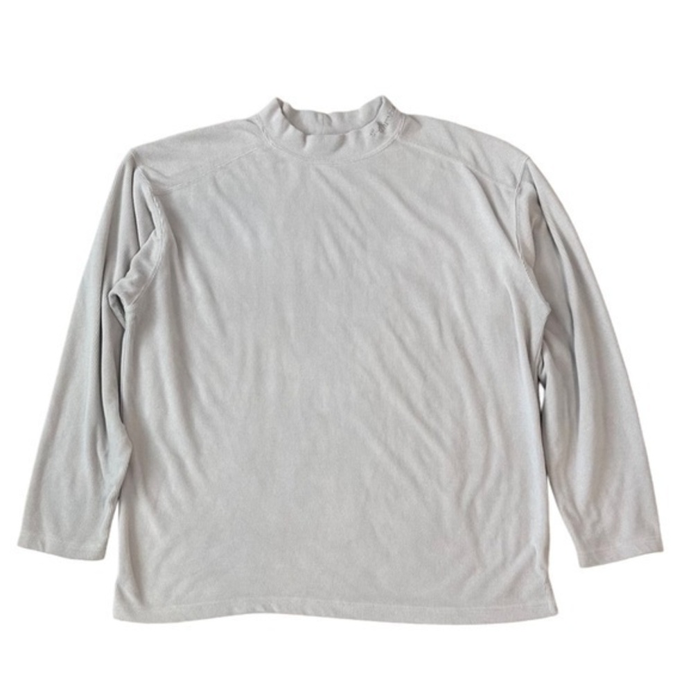 Columbia AM2535 Mock Neck Long Sleeve Pullover Grey Mens XL‎